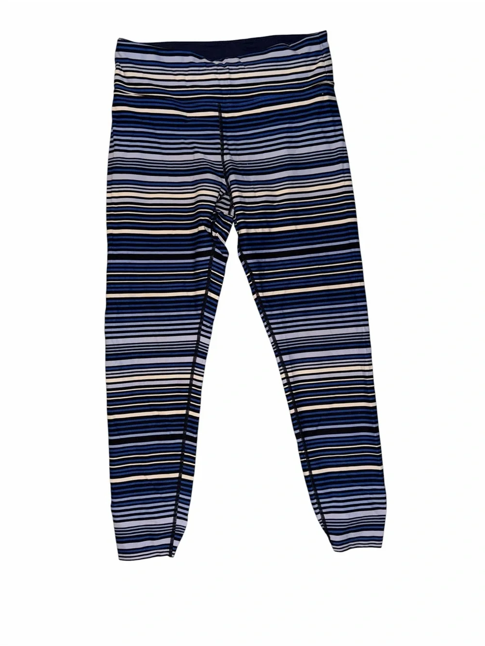 Calvin Klein NWOT Blue and White Striped Leggings